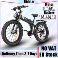 H26 Pro Electric Bike 1500W Motor 48V23AH Lithium Battery City Trip E-Bike 26*4.0 inch Fat Tire Aldult Folding Electric Bicycle
