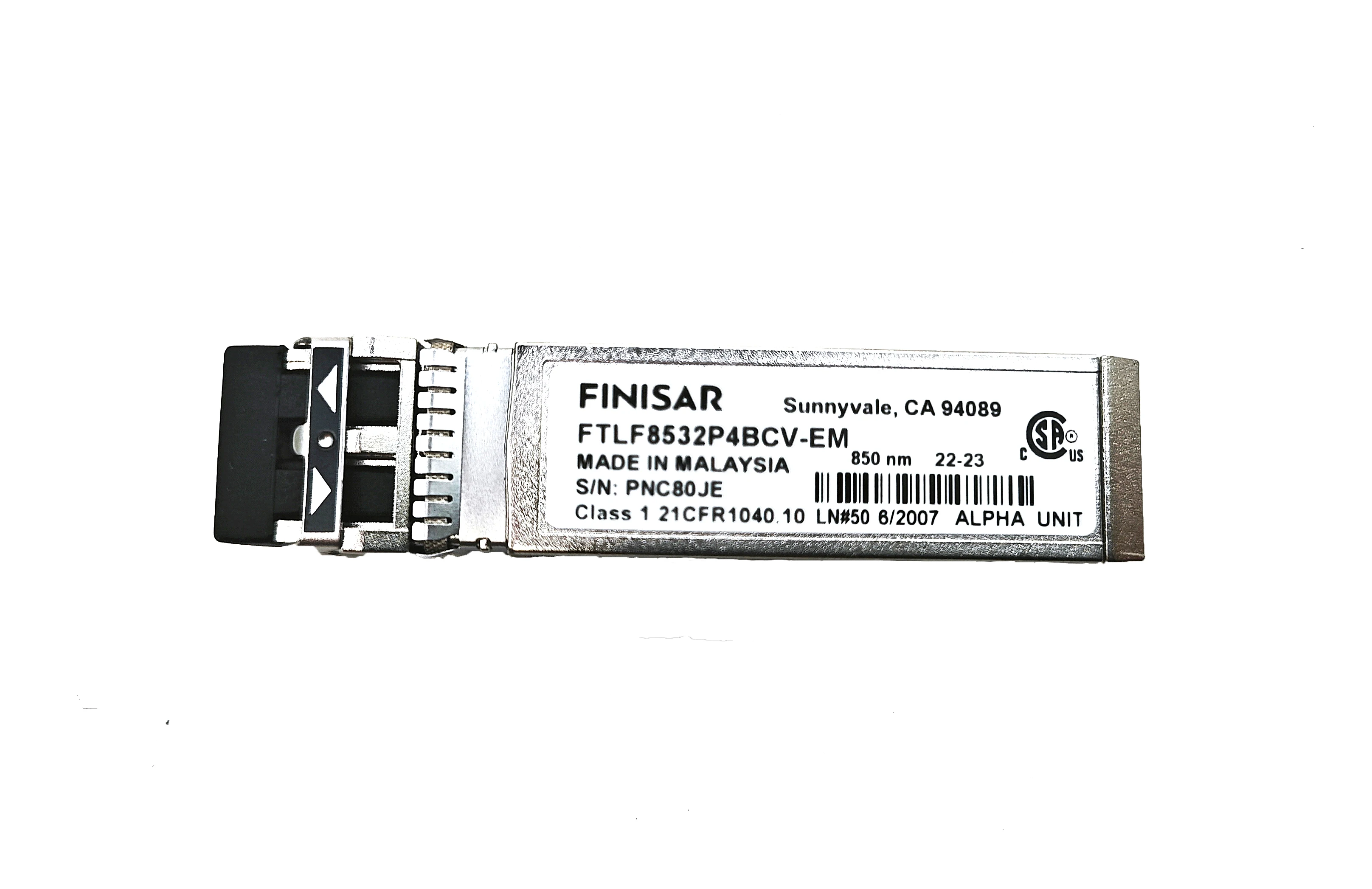 New 32G Fibre Channel (32G FC) Short-Wavelength Optical SFP Finisar FTLF8532P4BCV-EM SFP28 32Gb SW Emulex 850nm MMF Transceiver