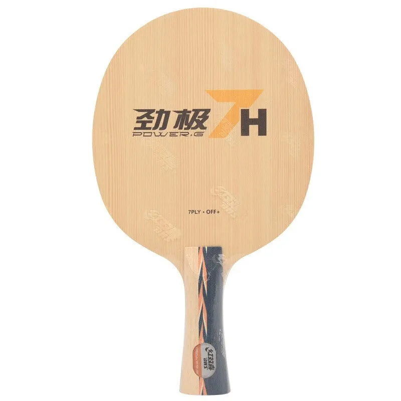 DHS POWER G7H PG7H Bet tenis meja, lapisan kayu murni 7 untuk raket ping pong