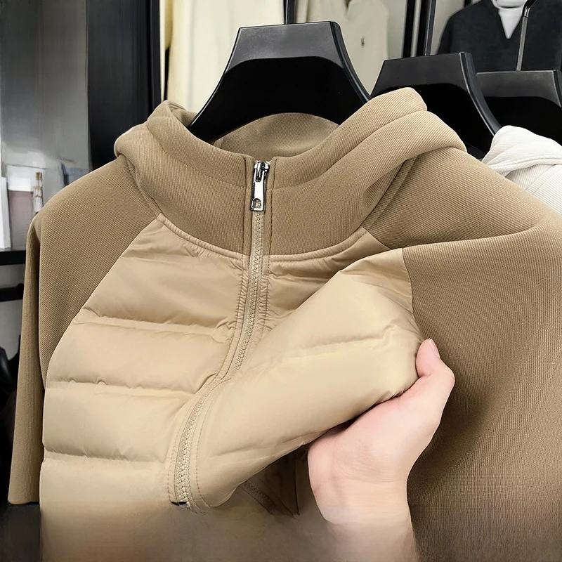 

Мужская легкая пуховая куртка Oule High-End с 90% белым пухом, новая зимняя спортивная повседневная куртка с капюшоном, легкая утепленная куртка