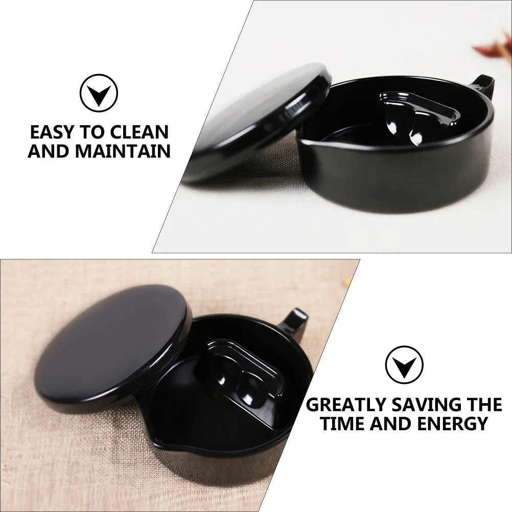 

1Pcs Multifunctional Ink Pool Inkstone Durable Practical Ink Container with Lid for Calligraphy Painting Brush Cleaning Storage