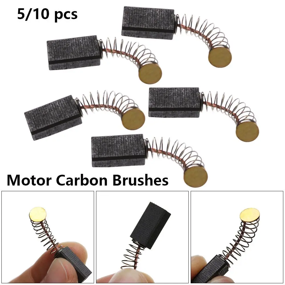 

5/10 Pcs Mini Drill Electric Grinder Replacement Carbon Brushes Spare Parts For Electric Motors Rotary Tool 5x8x15mm