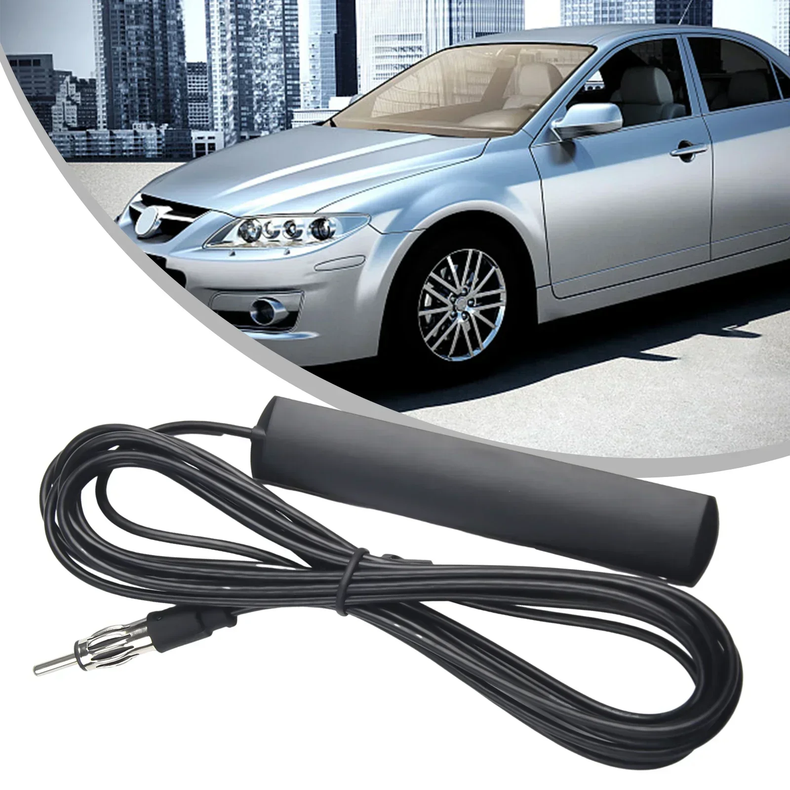 Car Radio Stereo Antenna Radio Stereo Antenna Compact AM/FM Car Truck Boat Antenna For Superior Signal Quality