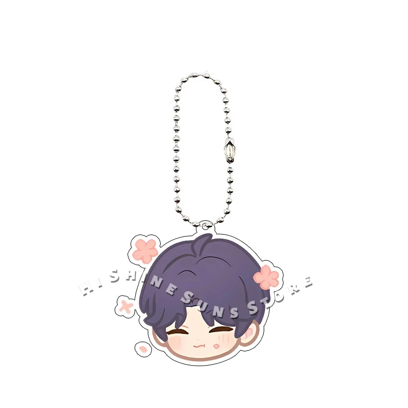 Kawaii Rafayel Q Version Cartoon Acrylic Keychain Love and Deepspace Figure Creative Backpack Charm Pendant Keyring Fans Gifts