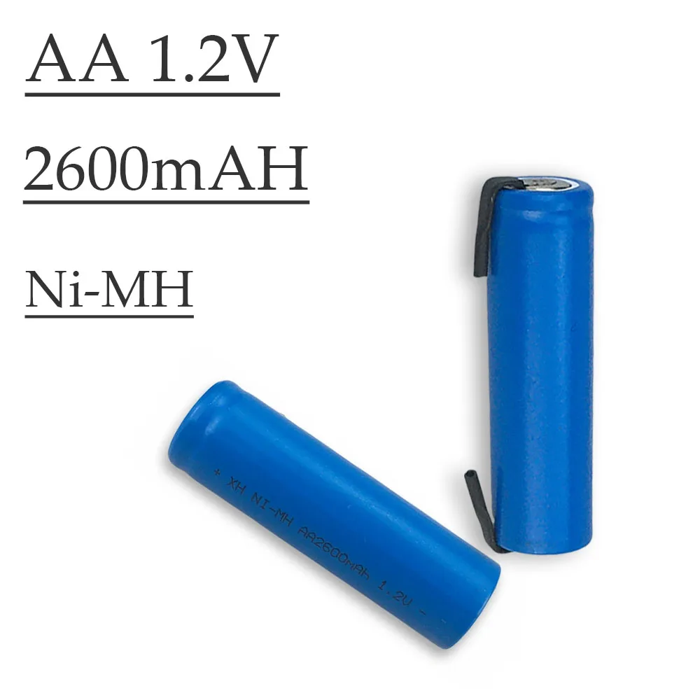 

AA 1.2V 2600mAh/2.6Ah NI-MH Rechargeable Battery Suitable For MP3 RC Toys LED Flashligh