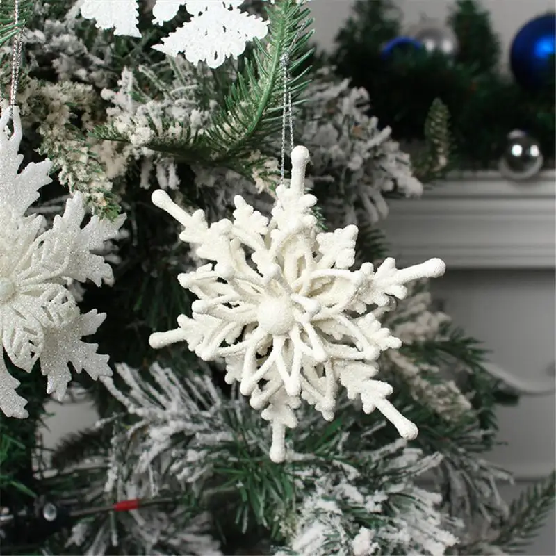 1/2/3Pcs Christmas Snowflake Hanging Christmas Tree Pendant Ornament Party Xmas Home Decor Navidad New Year 2025 Decor