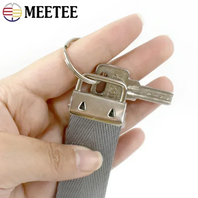 10/20Pcs 20/25/32mm Metal Webbing Strap Tail Clip Buckle Luggage Belt Wallet Keychain O Ring Buckles DIY Crafts Hardware Hook