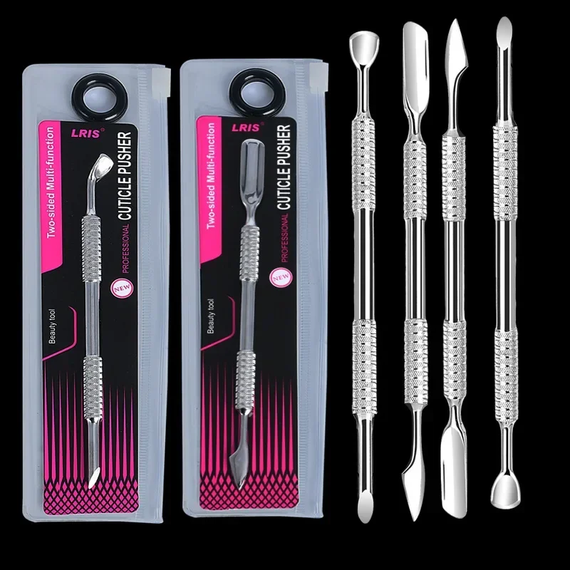 هوك نوع انتهازي للبشرة مزيل طلاء الأظافر هلام مسمار البولندية مقشرة مكشطة الفولاذ المقاوم للصدأ أداة مانيكير نظيفة لفن الأظافر