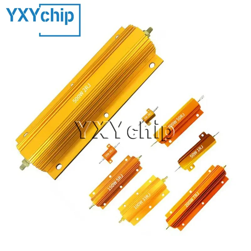 1PcS RX24 25W Aluminum Power Metal Shell Case Wirewound Resistor 820R 910R 1K 1.5K 1.8K 2K 2.2K 2.4K 2.5K 2.7K3K 3.3K 3.6K R Oh image 5