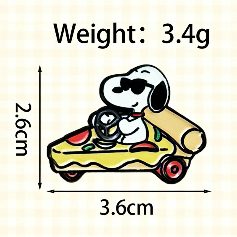8pcs cartoon brooch acrylic cute animal shaped pilot football creative fun pin student bag image 4