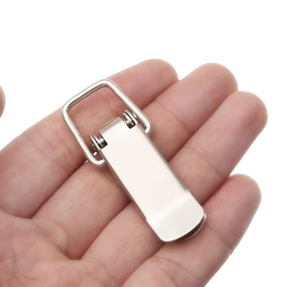 1PC Catch  Spring Stainless Steel  Cabinet Box Case  Box Buckle Hasp Lock Luggage Accessories