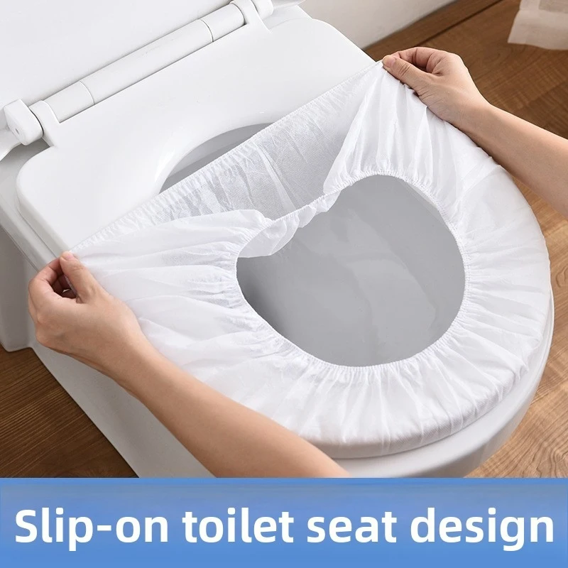 

Disposable Waterproof Toilet Seat Covers, Thick Non-Woven Insert Style, Hygienic Sanitary for Home Travel Hotel Use, All Seasons