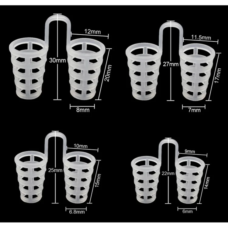 Onduleur anti-ronflement professionnel, solution anti-ronflement, dilatateurs nasaux en Antarctique pour un meilleur sommeil, 8 pièces/ensemble