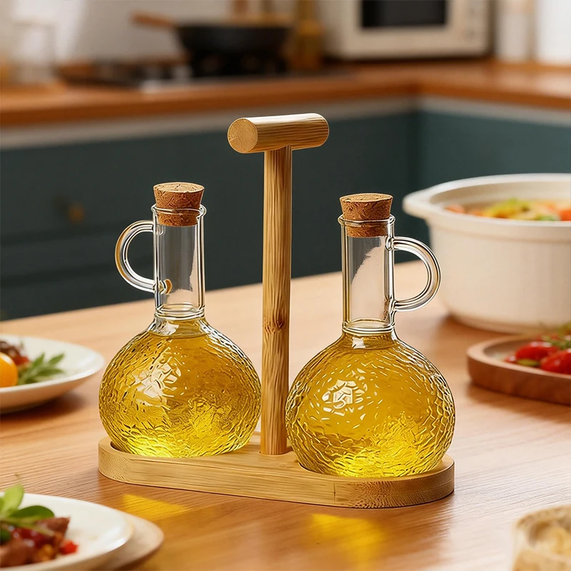 

Transparent Oil Bottle Glass Bottle Condiment Seasoning Sealed Kitchen Storage Bottles Jars Kitchen Tools Kitchen Tools