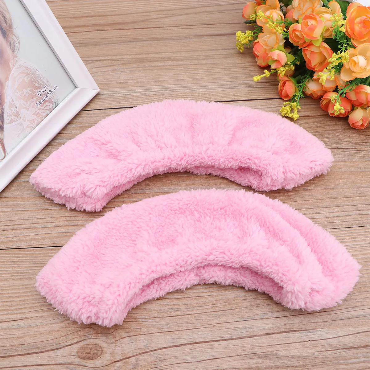 

2Pair Elastic Kids Skating Covers Water Absorbent Towel Protector for Ice Hockey Skating Supplies Light Pink Size Xl