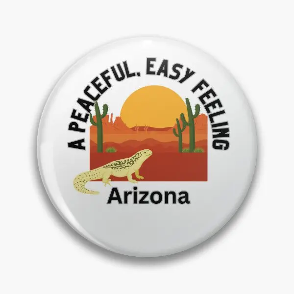 A Peaceful Easy Feeling Arizona  Soft Button Pin Decor Jewelry Cartoon Gift Lover Collar Clothes Creative Metal Cute Badge