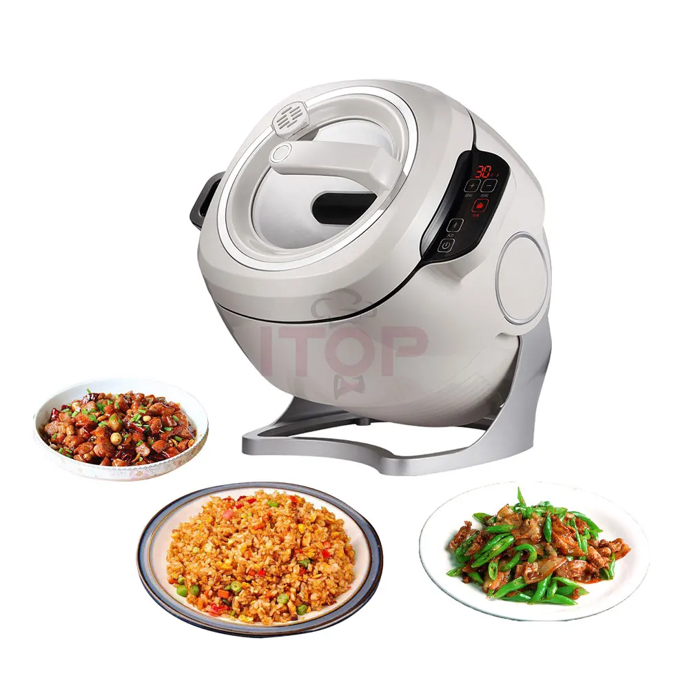 STLF JW Commercial Robot Memasak Auto Cooking Robot Machine Restaurant Automatic Stir Fry Rice Machine 6L Robot De Cocina