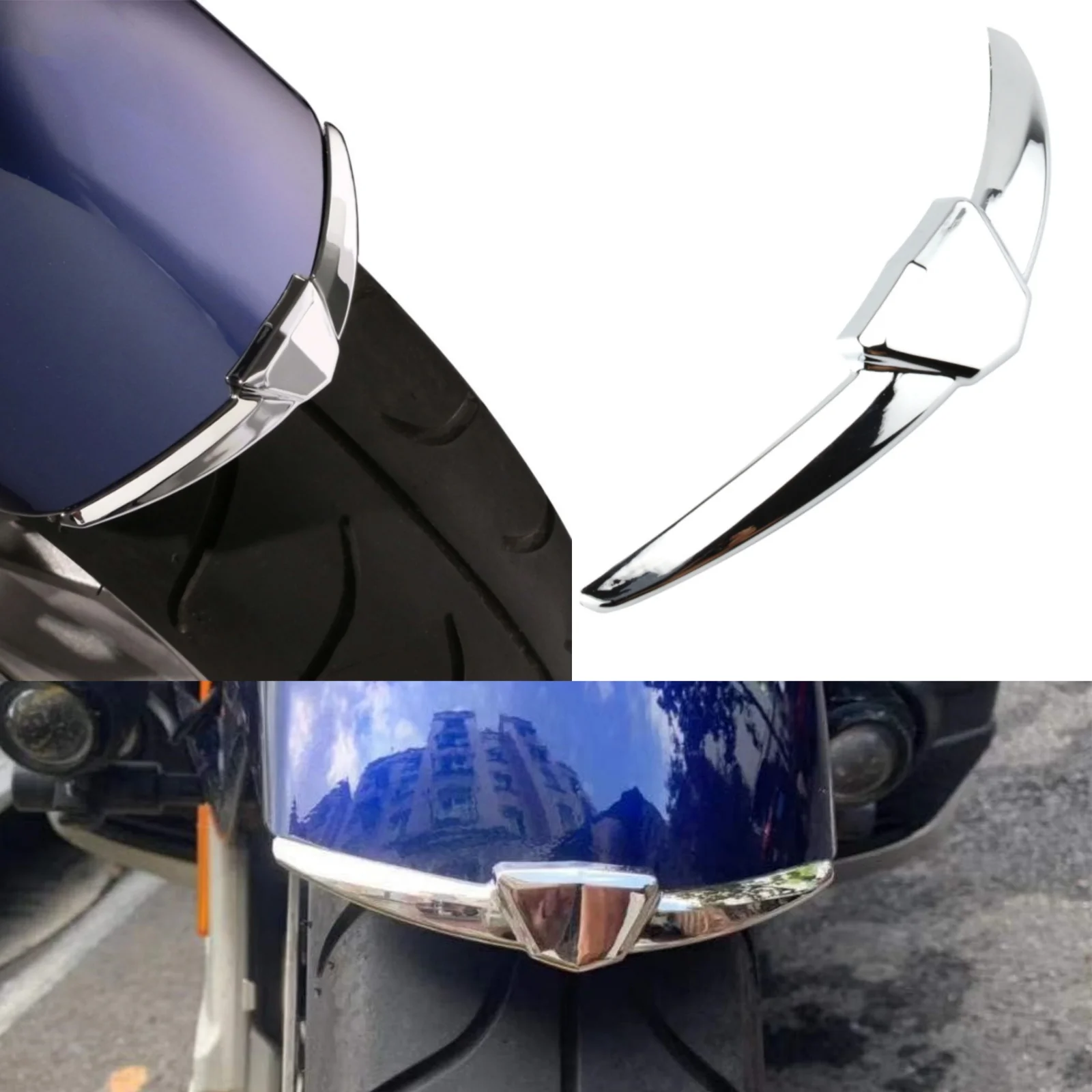 صالح لهوندا Goldwing GL1800 2018 2019 2020 2021 2022 دراجة نارية كروم الجبهة الحاجز تلميح حافظة قطعة من نسيج غطاء الديكور