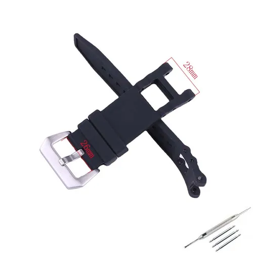 Imagen 2 del producto Correa de reloj de goma para hombre, accesorios compatibles con Invicta, pulsera de silicona resistente al agua para mujer, cadena de reloj serie 6981 ProDiver