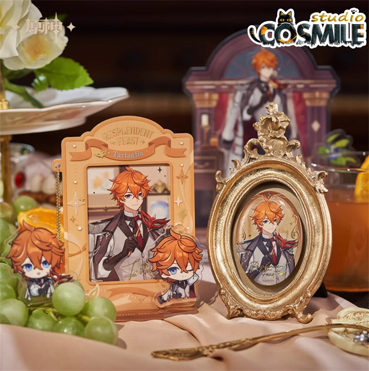 

Official Original Genshin Impact Tartaglia Ajax アヤックス 아약스 Acrylic Stand Seal Tinplate Badge Apr