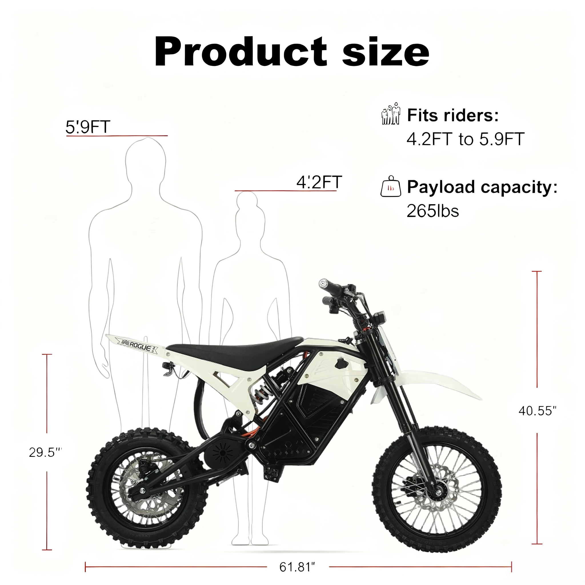 US Warehouse In Stock 3-7 Delivery Pit Bike Electric Motorcycle 3000W 48V Long Range Adult E Dirt Bike Rtr Ebike For Dealer