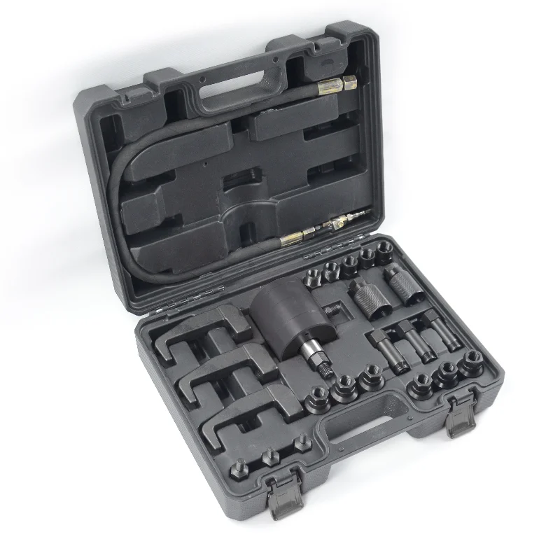 NEW Pro Diesel INJECTOR Puller Pneumatic Injector Extractor Puller Kit with 3PCS INJECTOR EXTRACTOR ADAPTORS