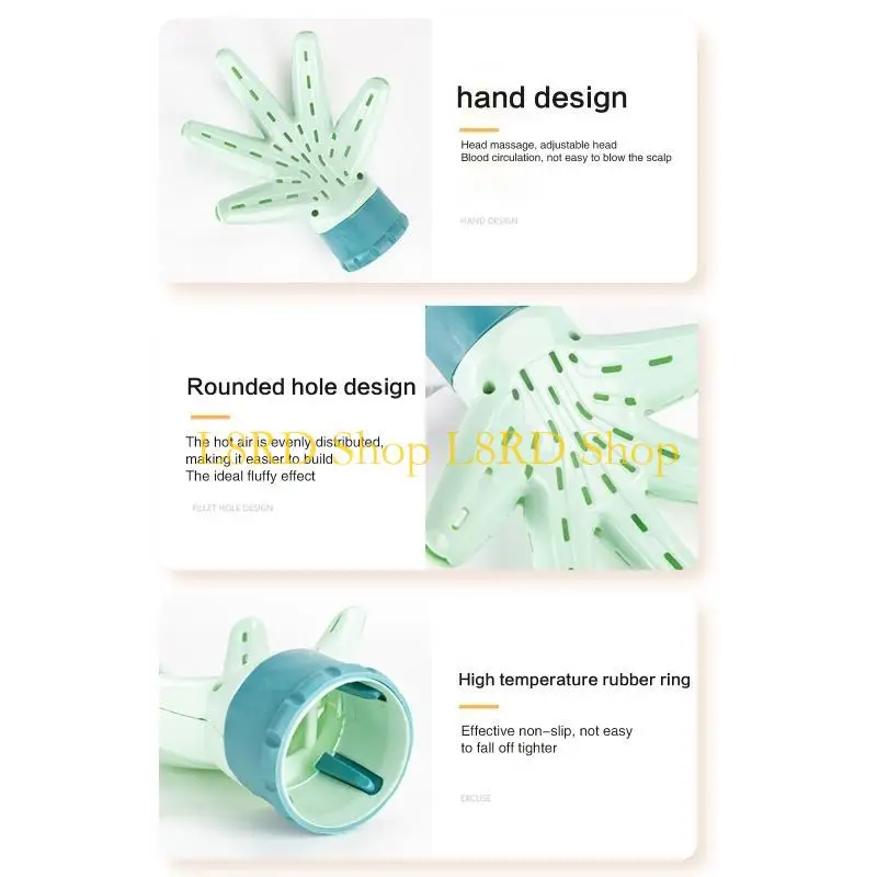 L8RD Hair Dryer Attachment Adaptable for Blow Dryers Makeup Styling Curly Hair forProfessional Hair Dryer Diffuser Attachment