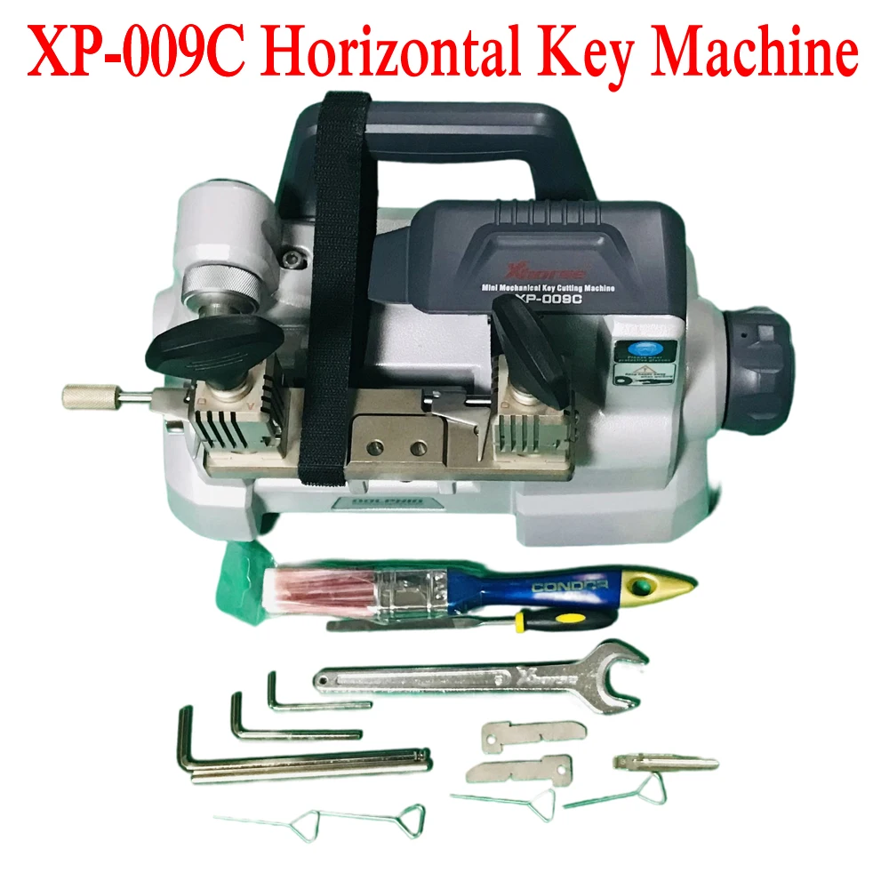 Key Cutting Machine XP-009C Horizontal Four-sided Turning Fixture End Milling MachineCopy Duplicate Keys Cutter Locksmith Tools