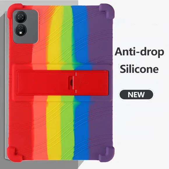 

Soft Silicone Tablet Case For Oscal Pad 80 WiFi 10.51 inch Adjustable Multi-angles Kickstand Cover Shockproof Kids Safe