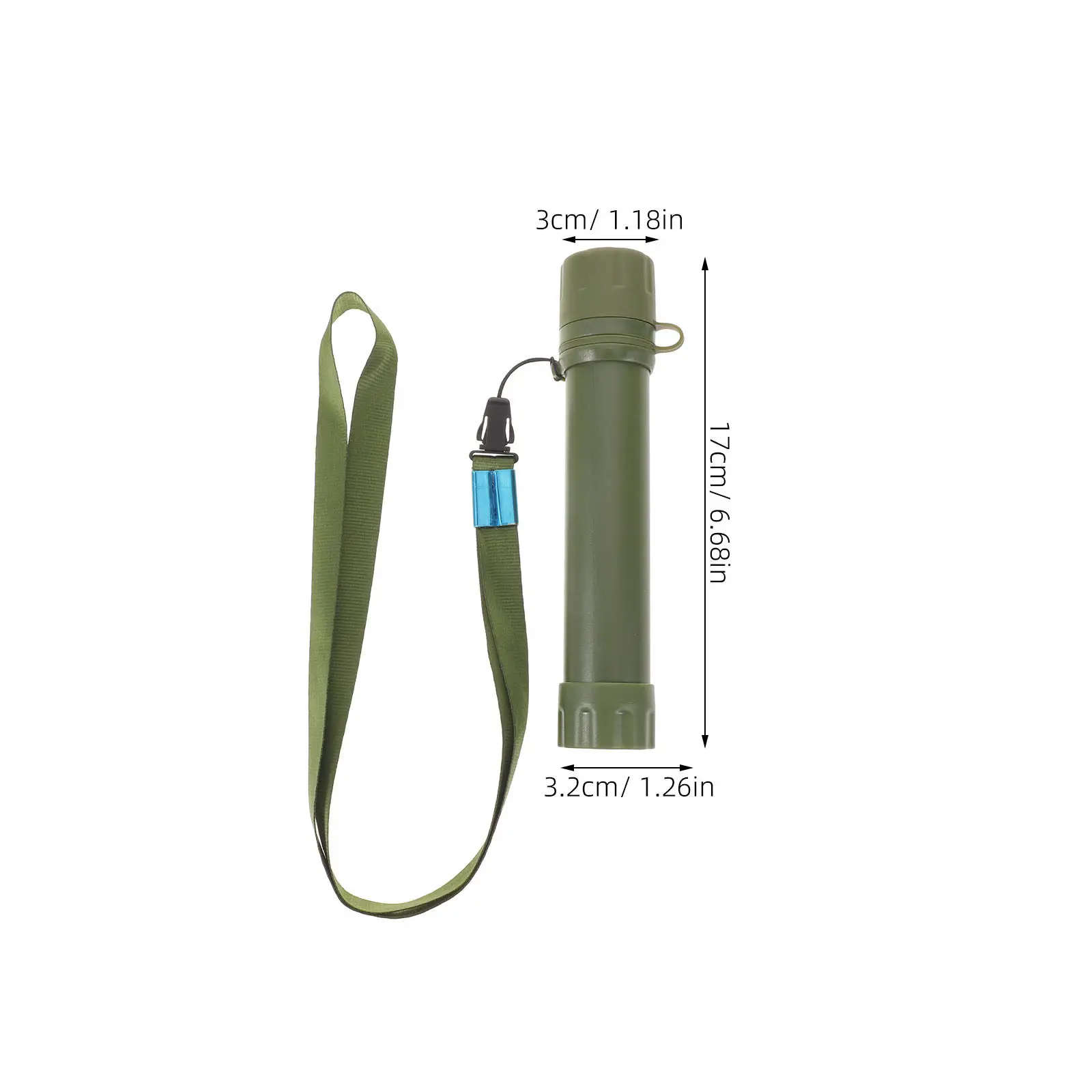Portable Water Purifier Straw Lightweight Multi-Stage Emergency Drinking Filter for Camping Hiking Survival Outdoor Stream River - view 2