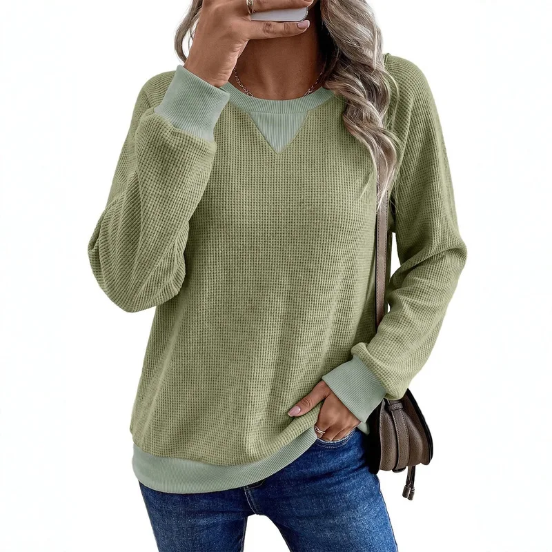 Women's Casual Long Sleeve Pullover T Shirts Soft Breathable Daily Wear Basic Tees For Spring Fall Winter Everyday Outfits