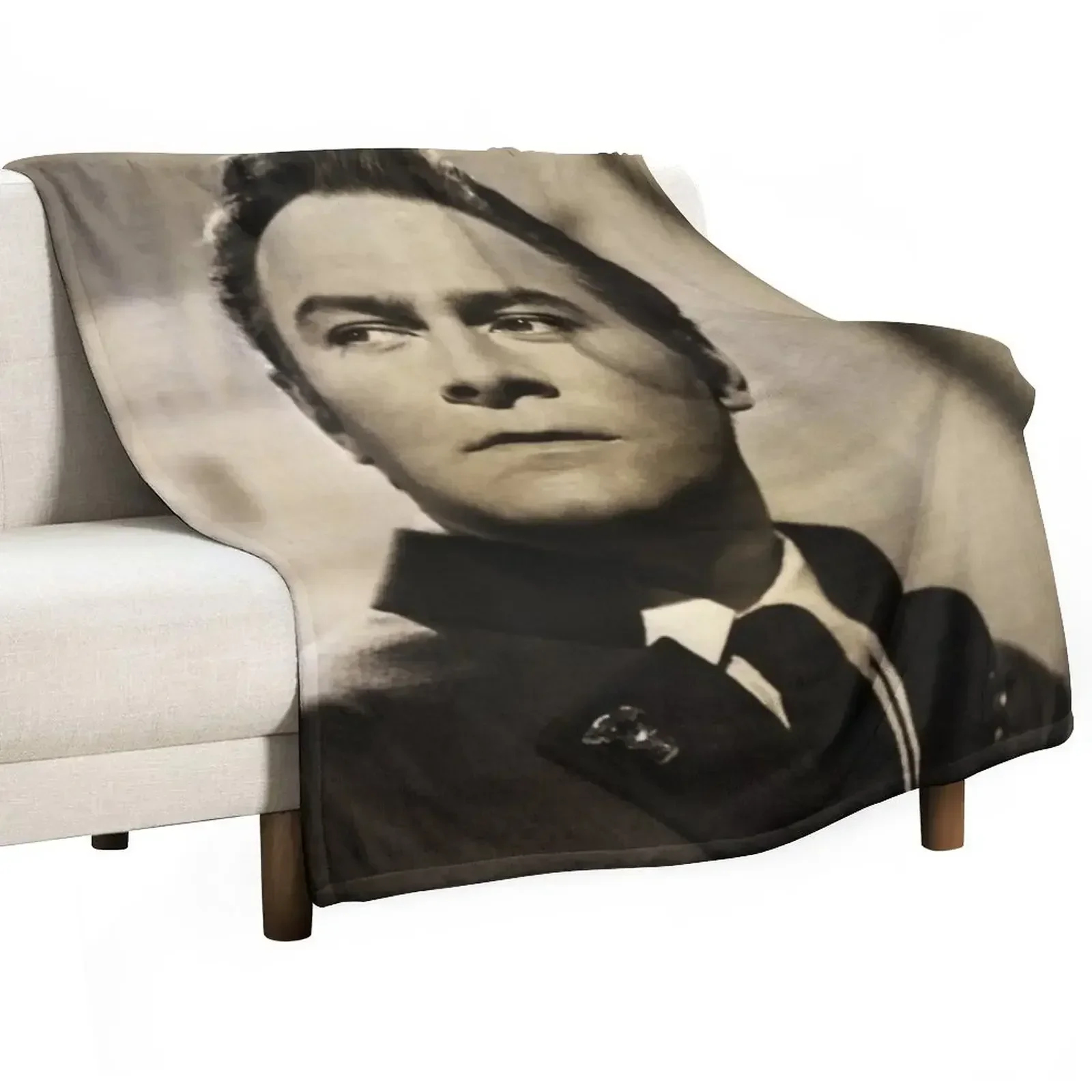 Christopher Plummer Throw Blanket Soft Plaid Decorative Sofa Sofas cosplay anime halloween Bed linens Blankets