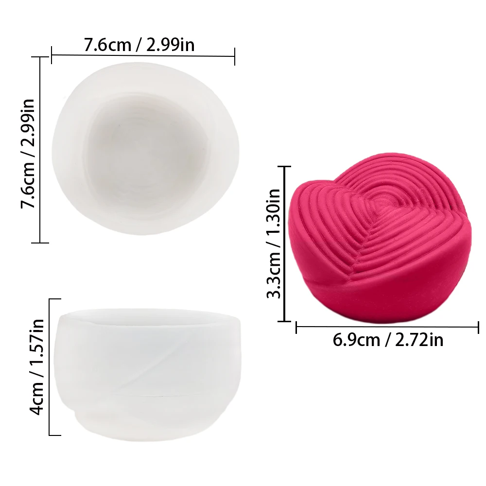 New Rose Silicone 3D Soap Mold Cake Mold Candle Mold Cupcake Jelly Candy Chocolate Decoration Baking Tool Kitchen Accessory