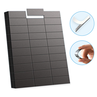 90 Pcs/Set Flexible Self-Adhesive Mini Magnetic Sheets 2x5cm Refrigerator Magnets for Whiteboards Iceboxes Fridge Organization