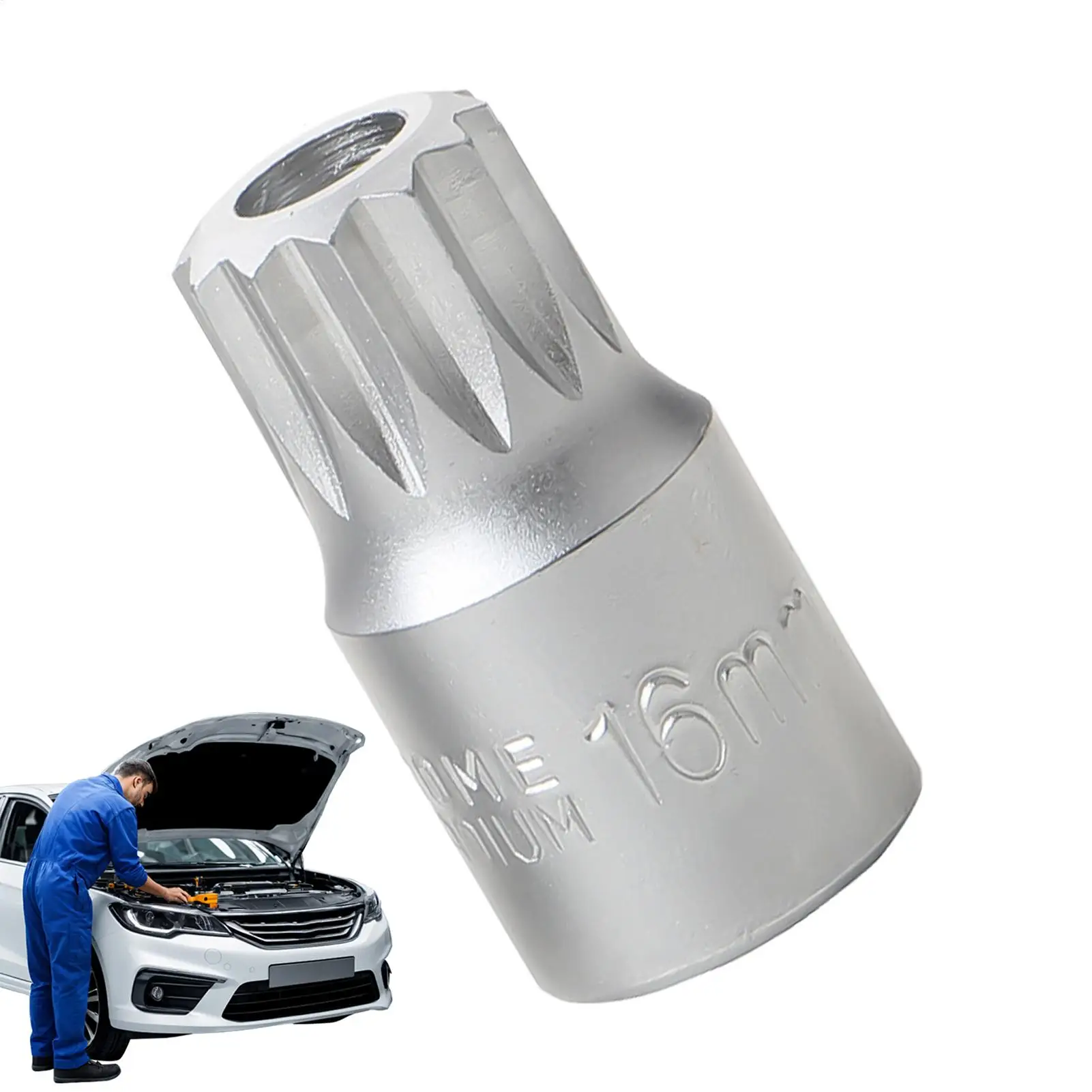 

Auto Repair Gearbox Screw Socket Wrench 1 pc Portable Metal Drive Remover Oil Drain Plugs Car Repairing Tools For Car Vehicle