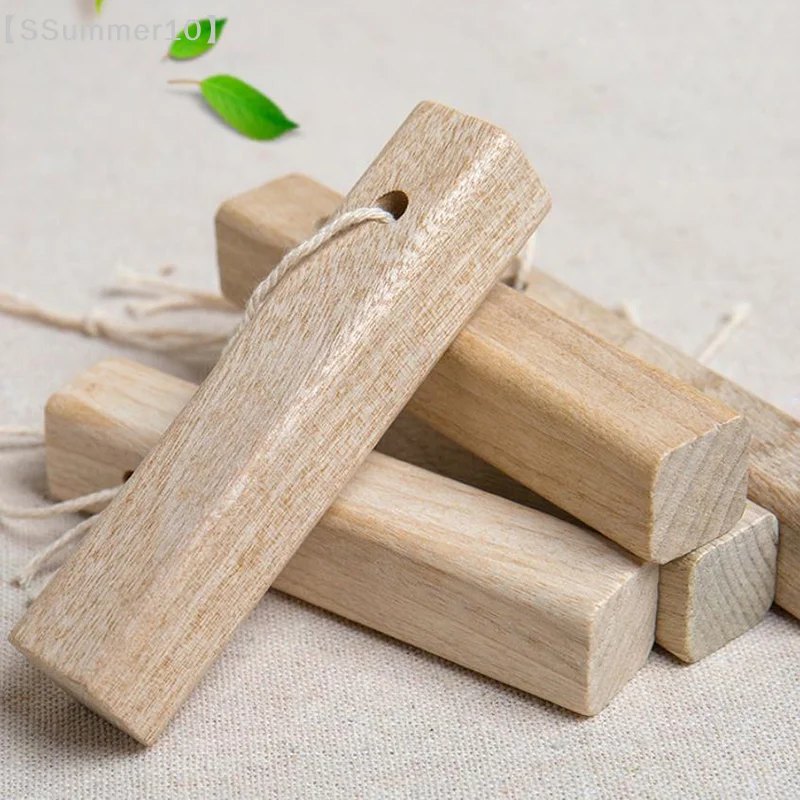 【SSummer10】5Pcs Natural Camphor Wood Anti-Moth Sticks - Wardrobe Clothes Pest Repellent Safety Moisture Proof Tool【SS】