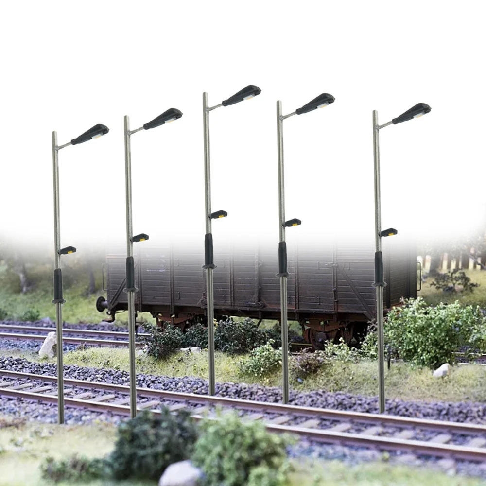 10개 모델 철도 10cm 램프 따뜻한 흰색 가로등 LED 램프 단일 헤드 따뜻한 흰색/흰색 램프 가로등