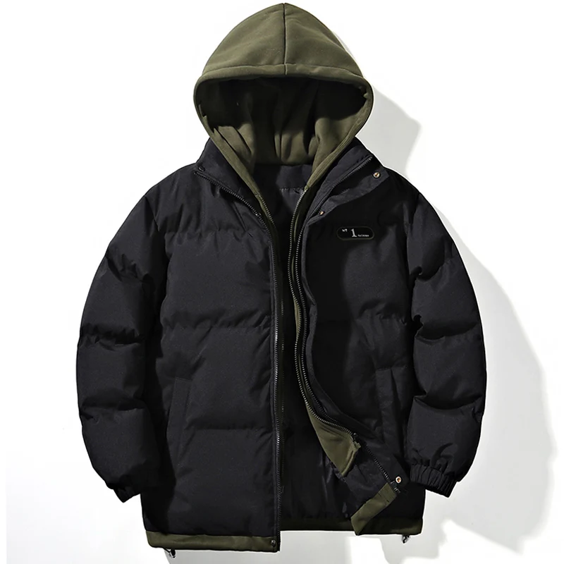 Herren verdicken Parka warmen Mantel 2024 Herbst/Winter Jacken neue Mode Männer lässig losen Stil bequeme dicke Winter jacke