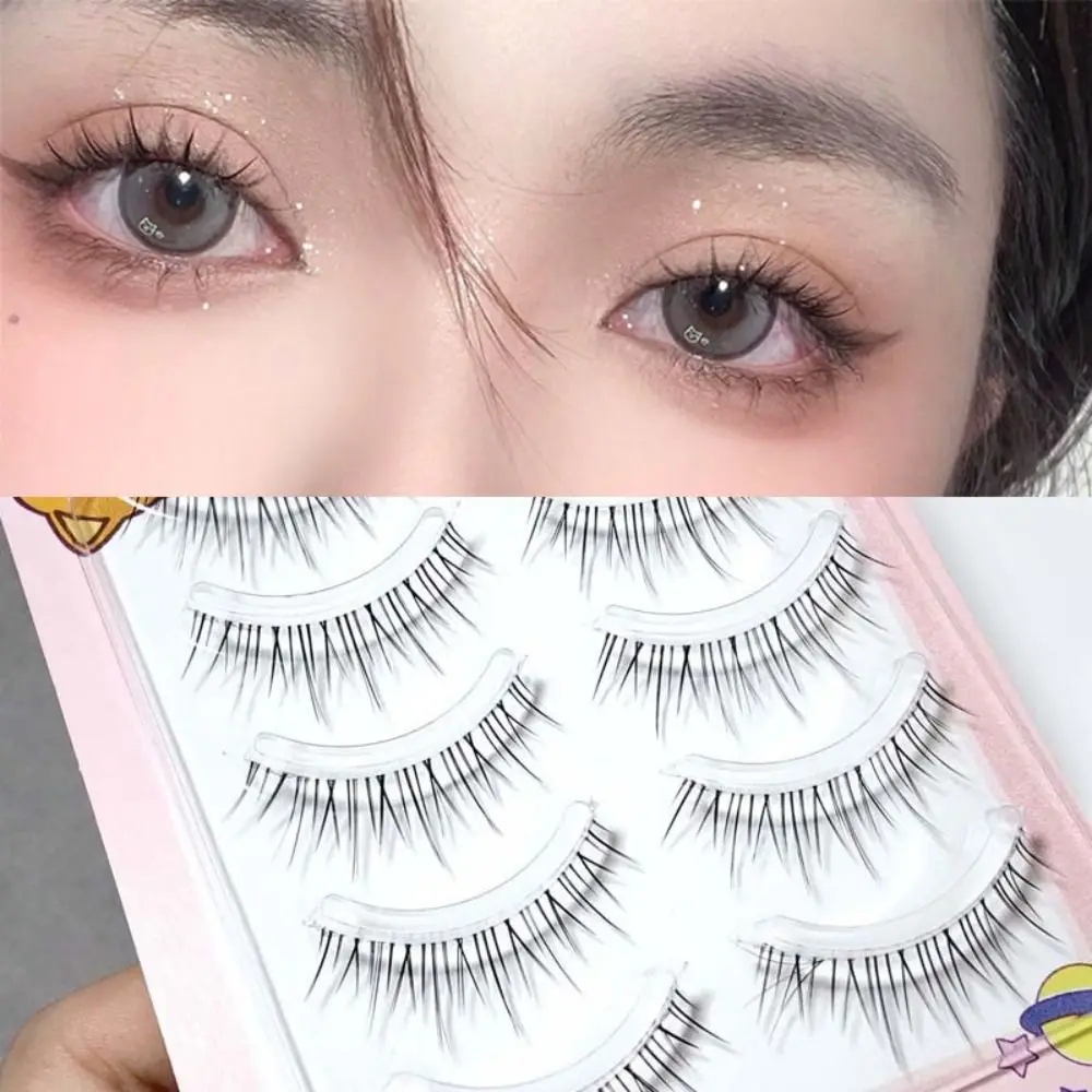 Bande dessinée cils longs femmes coréen Curling cils Extension outils de maquillage faux cils pleine bande cils Manga cils