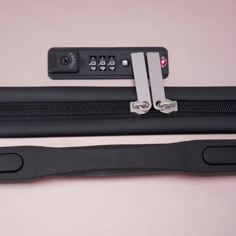 Three in One Sets Vertical Striped Suitcase High-grade ABS And PC Materials Impact-Resistant And Wear-Resistant