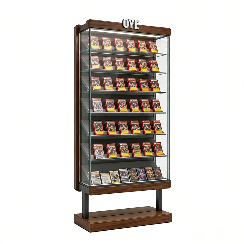 custom.TGC Single Sided Trading Card Display With Led Light Factory Custom Graded Sports & Baseball Acrylic Display S