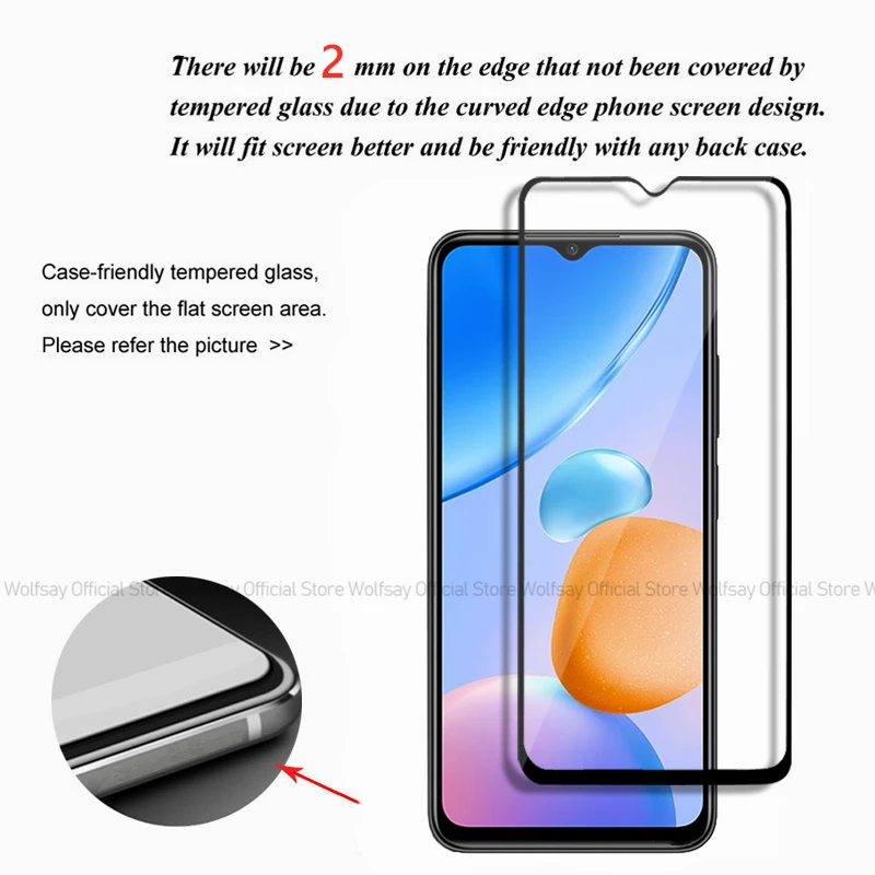 2/4PCS Tempered Glass For Xiaomi Redmi 10 5G Screen Protector Xiaomi Redmi 10 5G Full Glue Cover Phone Film Xiaomi Redmi 10 5G
