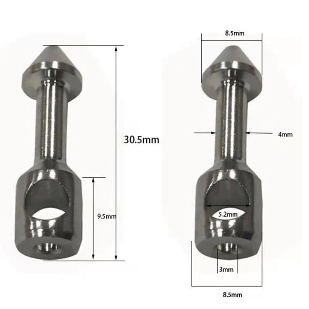 2xStainless Steel Spearfishing Speargun Nails Bands Wishbone Inserts Accessories Spearfishing Speargun Nails Bands