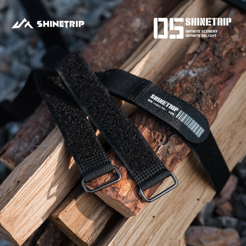 ShineTrip05 Series Multi-Functional Blackened Adhesive Straps Tactical Camping Binding Encrypted Nylon Straps