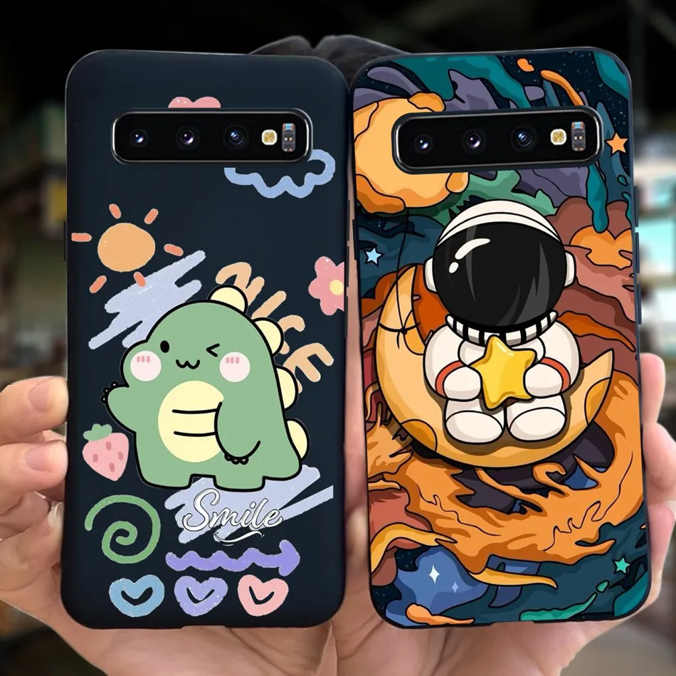 For Samsung Galaxy S10 Plus Phone Case Samsung S10+ S10Plus SM-G975F Cute Jelly Silicon Soft Phone Back Cover