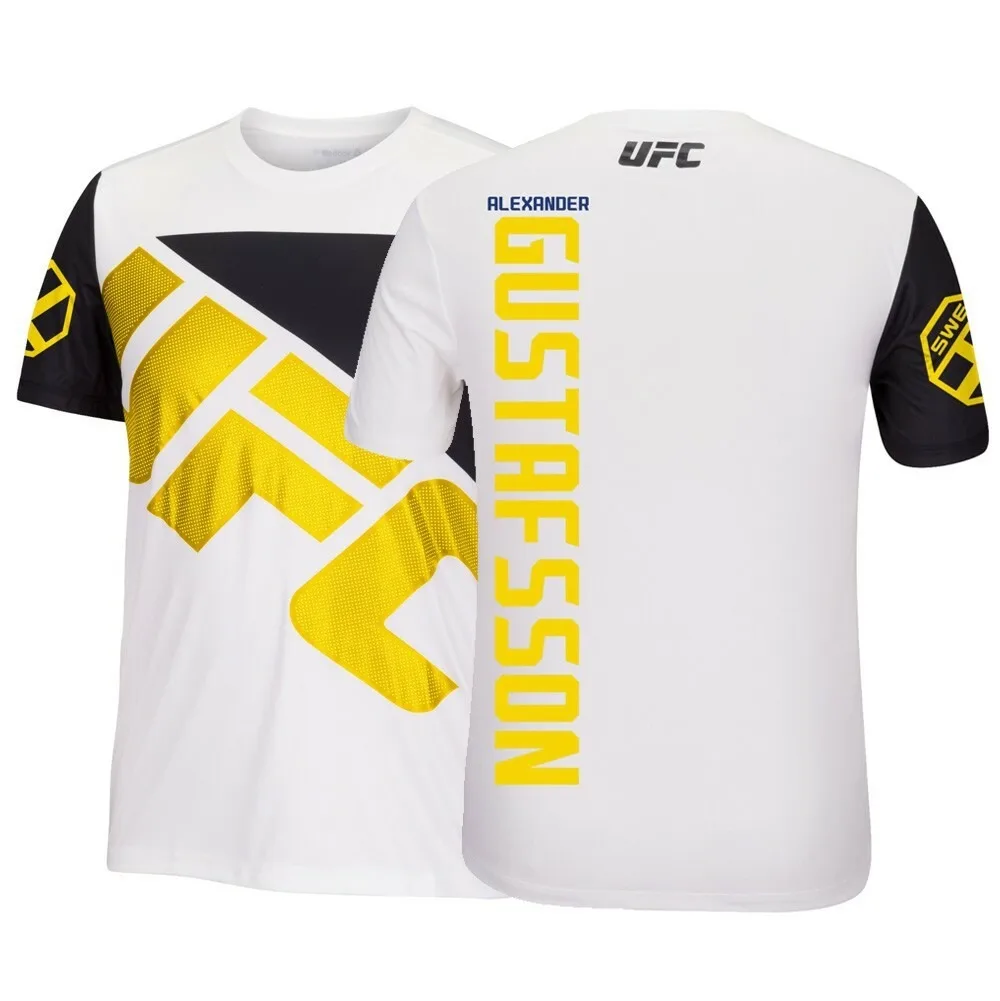

Мужская футболка UFC Fight Kit Walkout Jersey Collection Alexander Gustafsson, летняя быстросохнущая мягкая легкая футболка