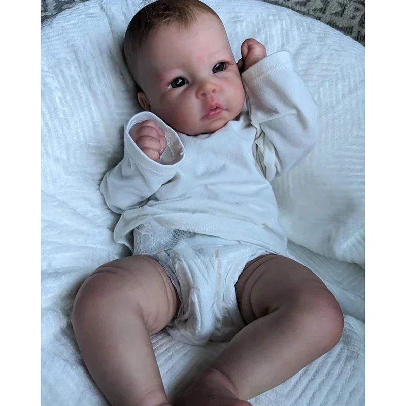 20inch Reborn Baby Doll Luca with Soft Body Lifelike The Newborn Baby Doll with Hand Painted Hair