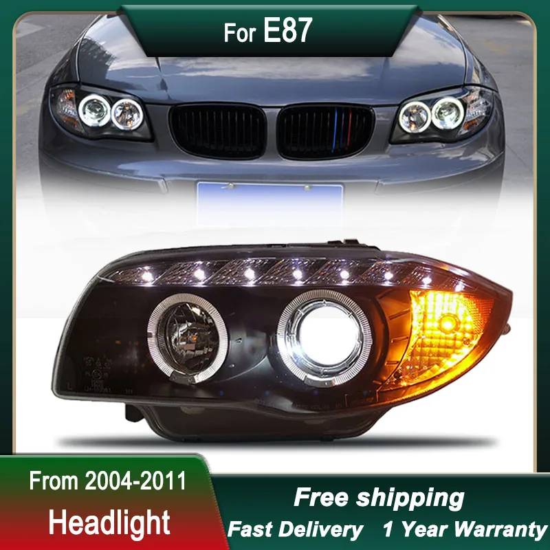 Car Headlight For BMW 1 Series E87 2004-2011120i 130i FULL LED Tail Light LED Head Lamp  DRL Head Lamp Front light Assembly