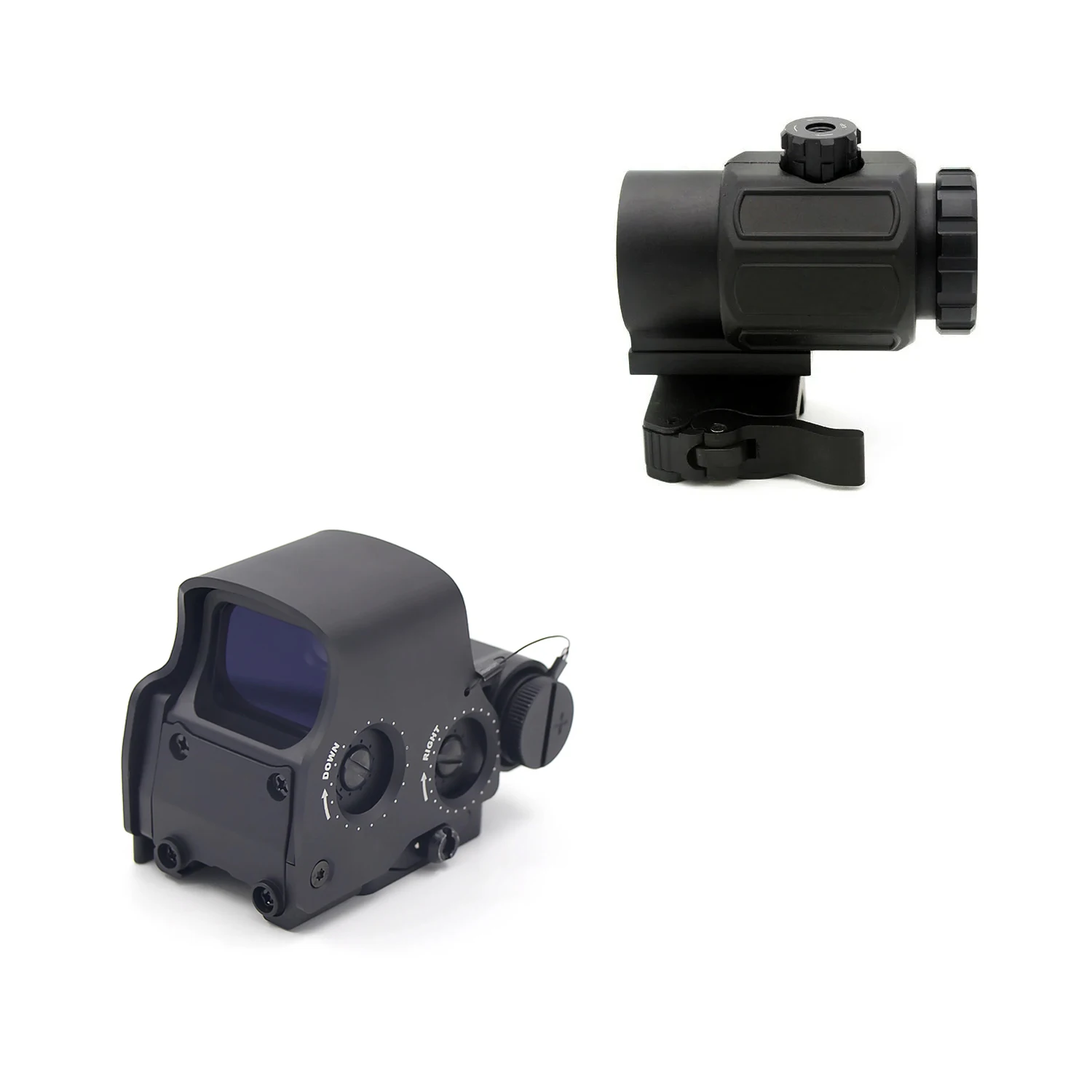 

558 G43 G33 Holographic Collimator Sight Red Dot Scope 3X Magnifier Quick Detachable For Hunting Riflescope