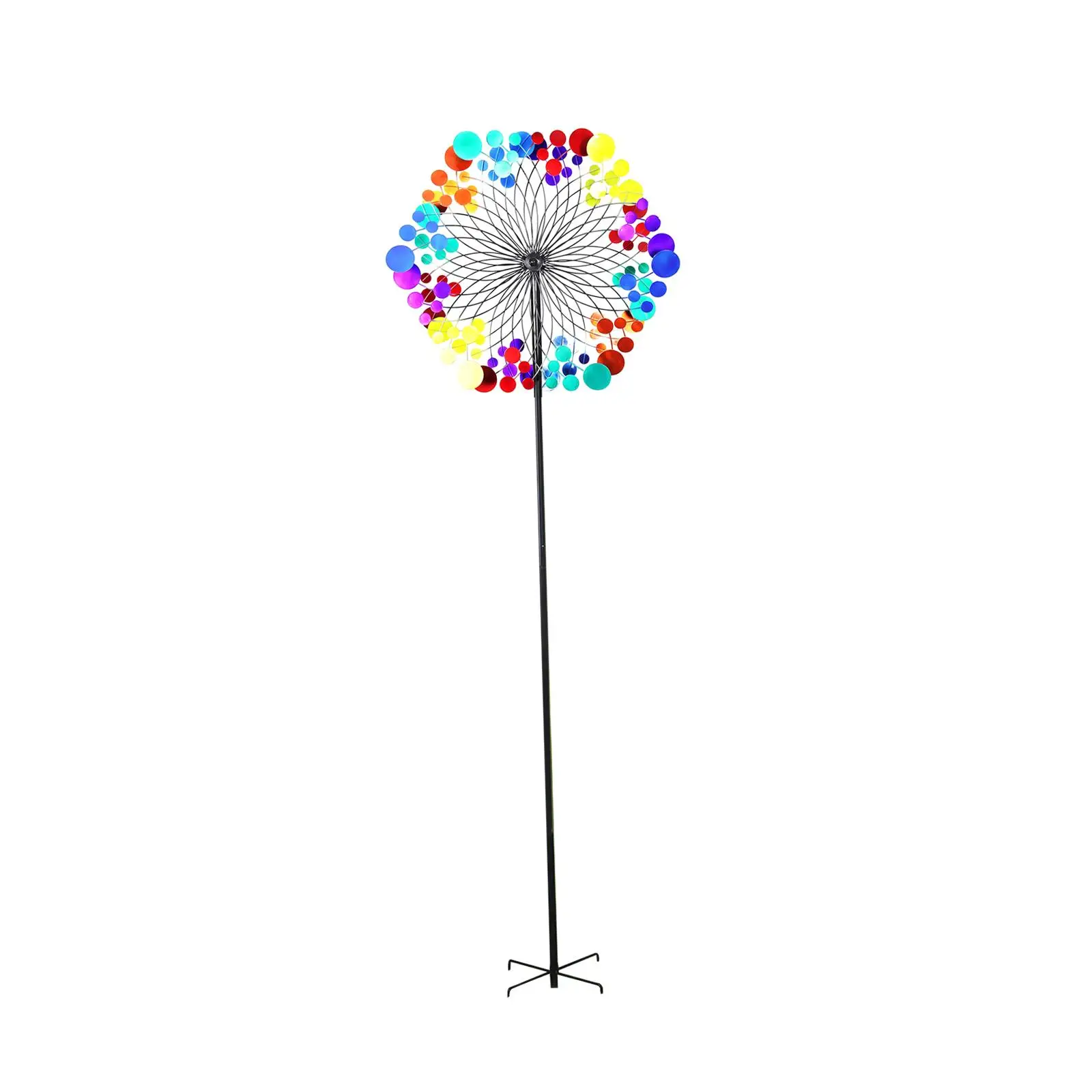 Wind Mill Crafts Decorative Flower Shape Multi Color Art Wind Spinner for Lawn Garden Decor Housewarming Gifts Outdoor Backyard